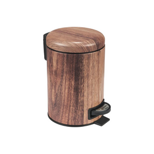 Wenko Acacia 3L Brown Steel Pedal Trash Bin