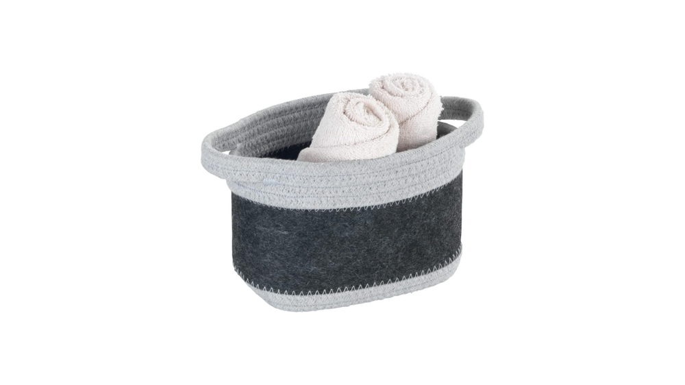 Wenko Felt basket Bea dark grey S