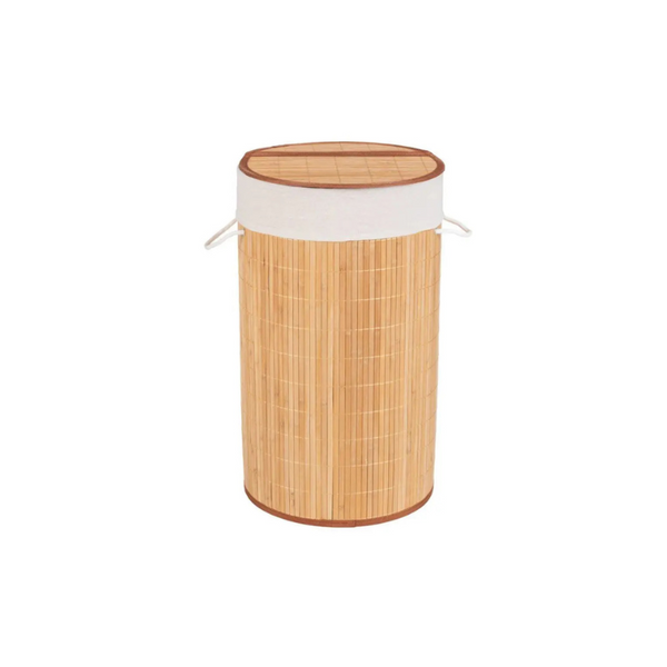 Wenko Laundry chest Mod. Bamboo Natural Laundry basket, 55 L
