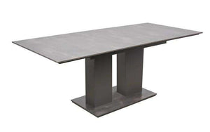 Reality Raw Steel Modern Extendable Dining Table