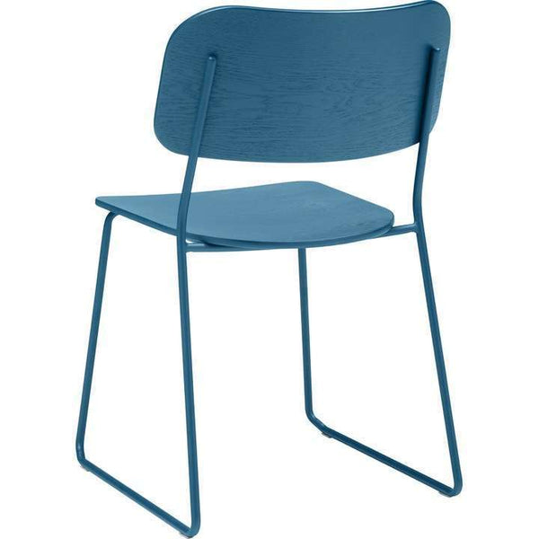 Micasa FAZIO Blue Wooden Chair