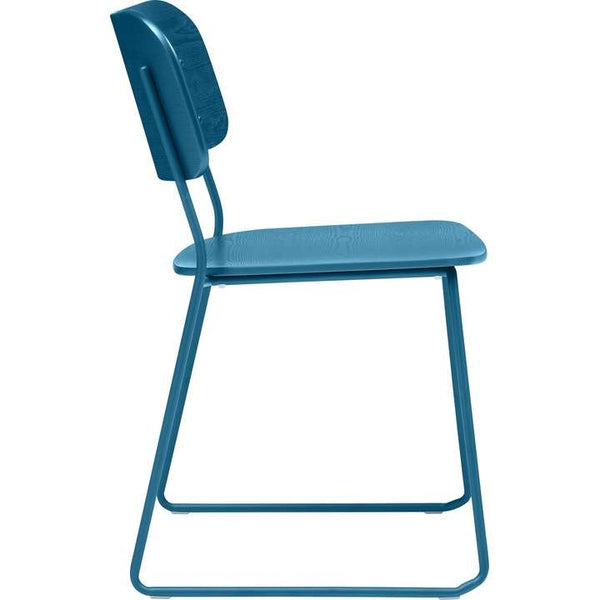 Micasa FAZIO Blue Wooden Chair