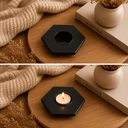 Modern Hexagonal Matte Iron Candle Holder