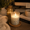 Glitter Star Candle Collection in Black, Gold or Silver