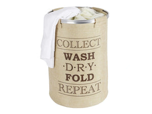 Wenko Ringo Laundry Basket Beige