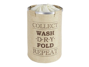 Wenko Ringo Laundry Basket Beige