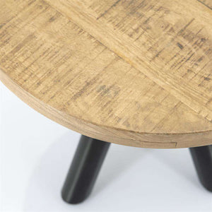 Coffee Table Ø50 - Solid Mango Wood by Elionora