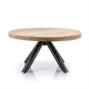 Coffee Table Ø70 - Solid Mango Wood by Elionora