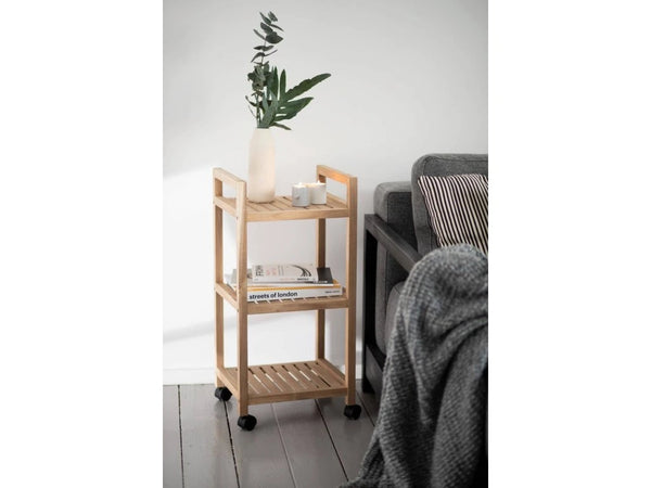 Wenko Acina Laundry/Kitchen 3-tier Rolling Trolley