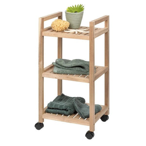 Wenko Acina Laundry/Kitchen 3-tier Rolling Trolley