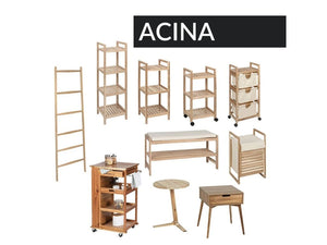 Wenko Acina Laundry/Kitchen 3-tier Rolling Trolley