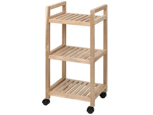 Wenko Acina Laundry/Kitchen 3-tier Rolling Trolley