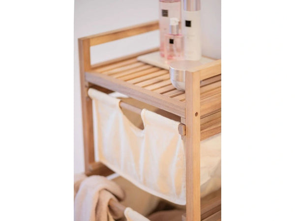 WENKO Acina FSC Acacia Wood Bathroom Shelf – 3-Tier Sustainable Storage Rack