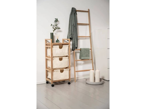 WENKO Acina FSC Acacia Wood Bathroom Shelf – 3-Tier Sustainable Storage Rack