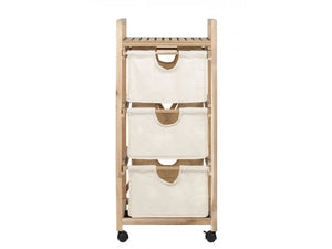 WENKO Acina FSC Acacia Wood Bathroom Shelf – 3-Tier Sustainable Storage Rack