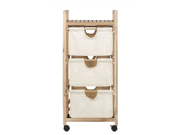 WENKO Acina FSC Acacia Wood Bathroom Shelf – 3-Tier Sustainable Storage Rack