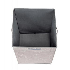 Wenko Sam Grey Rectangular Laundry Basket – Velour-Touch Hamper with Lid Intro