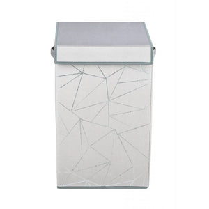 Wenko Sam Grey Rectangular Laundry Basket – Velour-Touch Hamper with Lid Intro