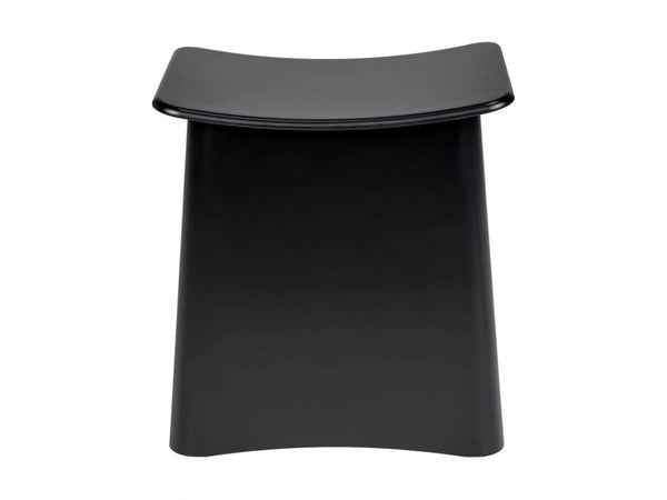 Wenko PLUS Bathroom Stool & Laundry Collector – 2-in-1 Black Storage Pouf