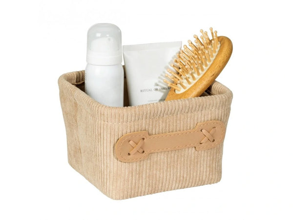 Wenko Bathroom basket Anela mini, square, beige