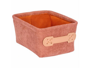 Wenko Anela Bathroom basket mini long, old pink