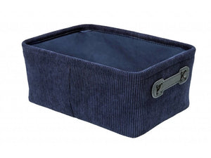 Wenko Anela bath basket, dark blue