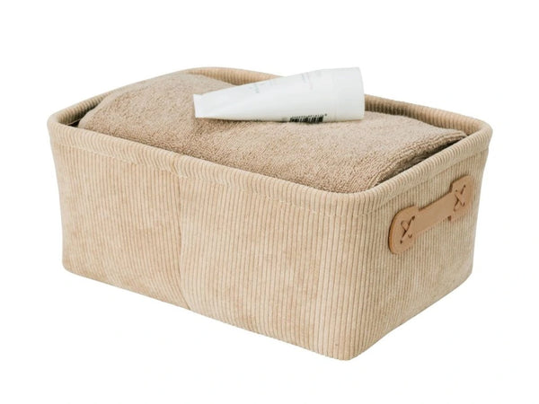 Wenko Anela bathroom basket, beige