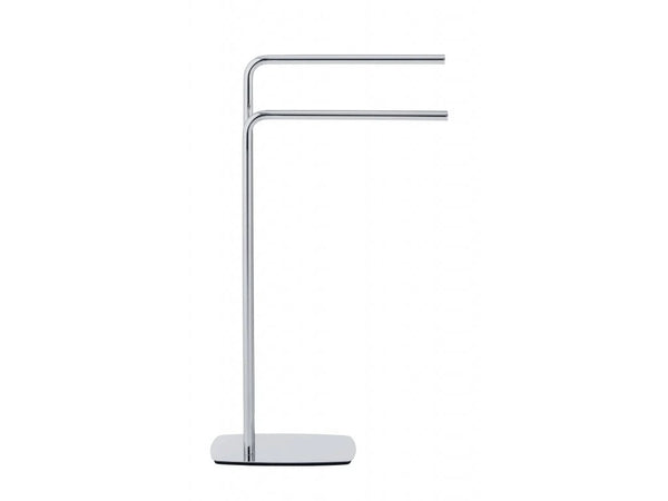 Wenko Iria Standing Towel Rack – Glossy Chrome 2-Bar Clothes Organizer Intro