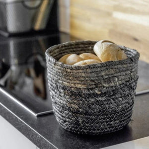 Wenko Storage basket -Coppitella- Blue made of woven seagrass
