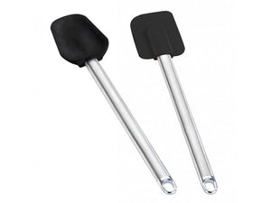 Silicone dough scraper & spatula 2 pieces. By Wenko.de