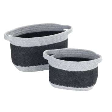 Wenko Felt basket Bea dark grey M