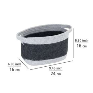 Wenko Felt basket Bea dark grey M