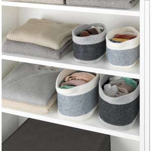 Wenko Felt basket Bea dark grey M