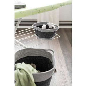 Wenko Felt basket Bea dark grey M