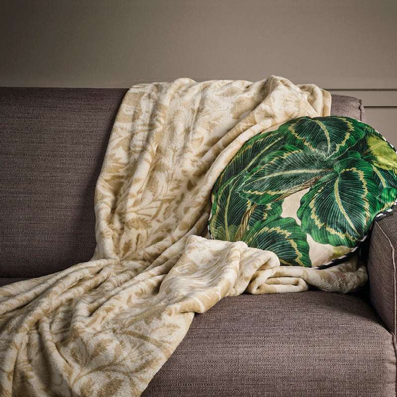 Plaid Arabesque Taupe - 130x160 cm by Christian Lacroix
