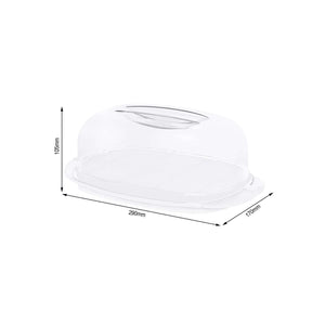 Rotho  Switzerland Cheese Container with Clear Plastic Hood