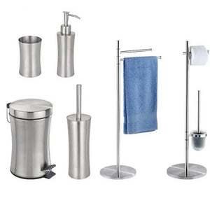 Wenko Pieno 3L Stainless Steel Pedal Trash Bin