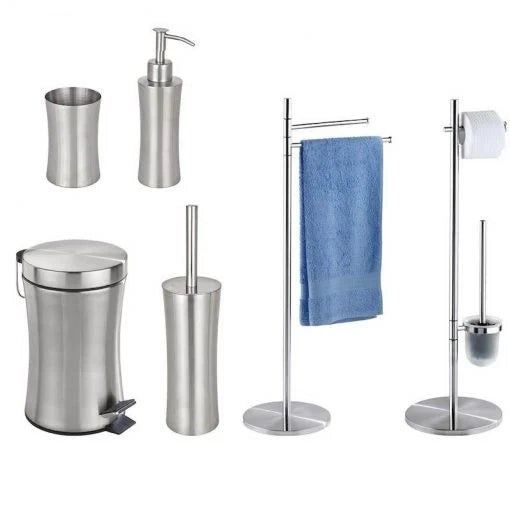 Wenko Pieno 3L Stainless Steel Pedal Trash Bin