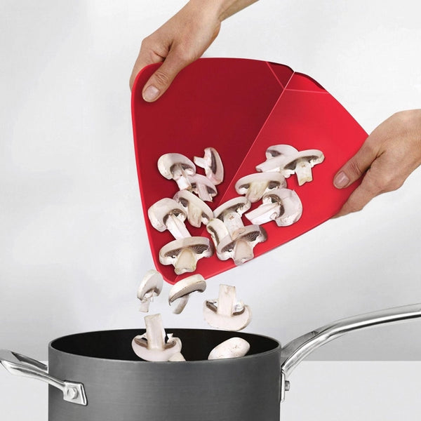 Cutting Board Duo Foldable Red By Joseph Joseph