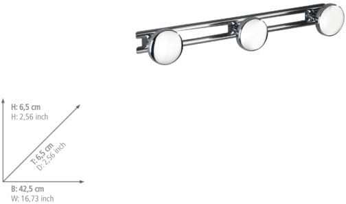 Wenko Stainless Steel 3 Wall Hooks