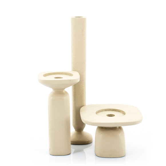 By-Boo Squand Beige Candle Holder - Small, Medium and Large