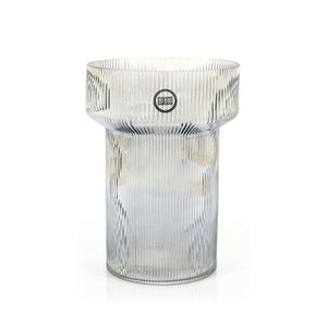 By-Boo Riba Ribbed Glass Vase – Grey or Brown