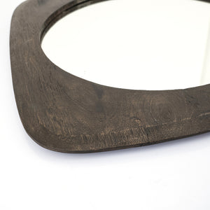 By-Boo Moku Small Wall Mirror – Brown Wood & Glass