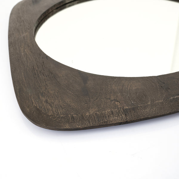 By-Boo Moku Small Wall Mirror – Brown Wood & Glass