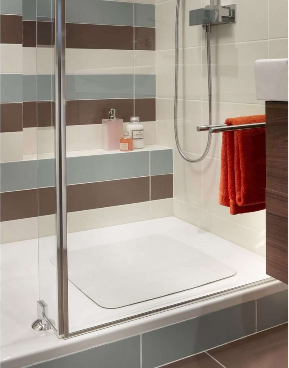Curver Anti-Slip Shower Mat 71x37 cm White
