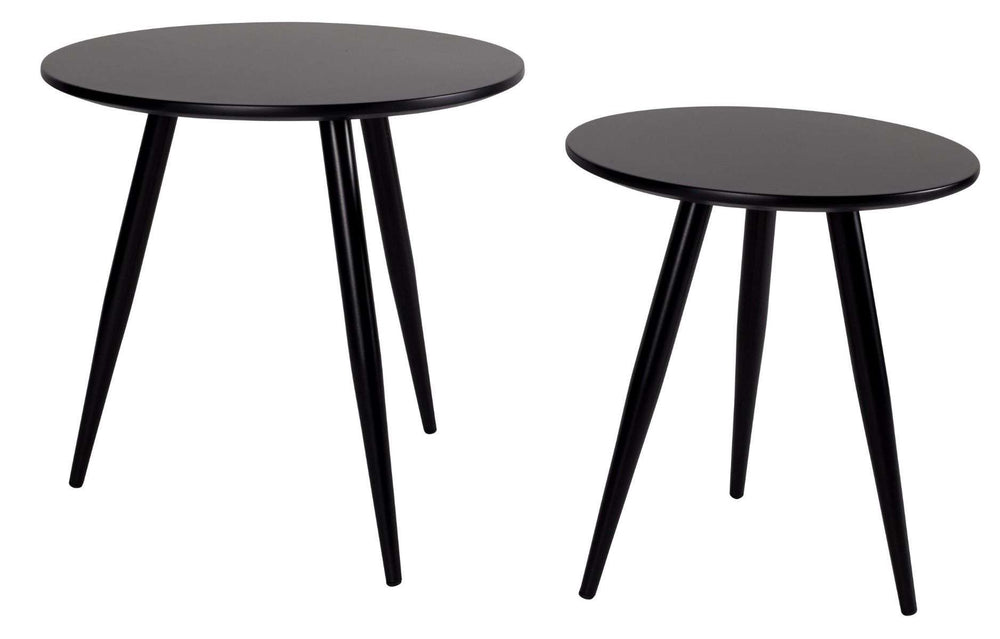 Daven Side Table Set of 2 - Black