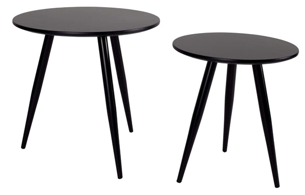 Daven Side Table Set of 2 - Black