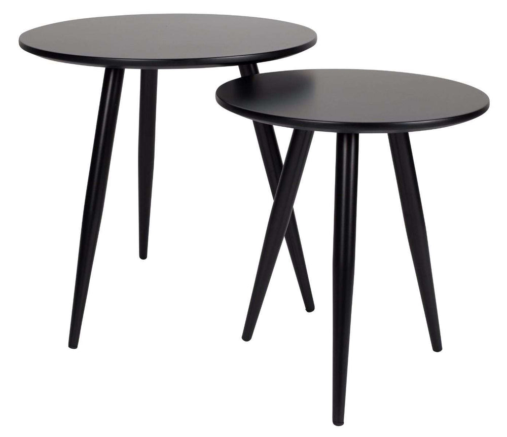 Daven Side Table Set of 2 - Black