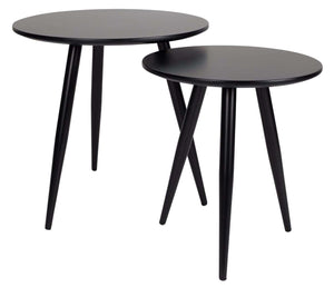 Daven Side Table Set of 2 - Black