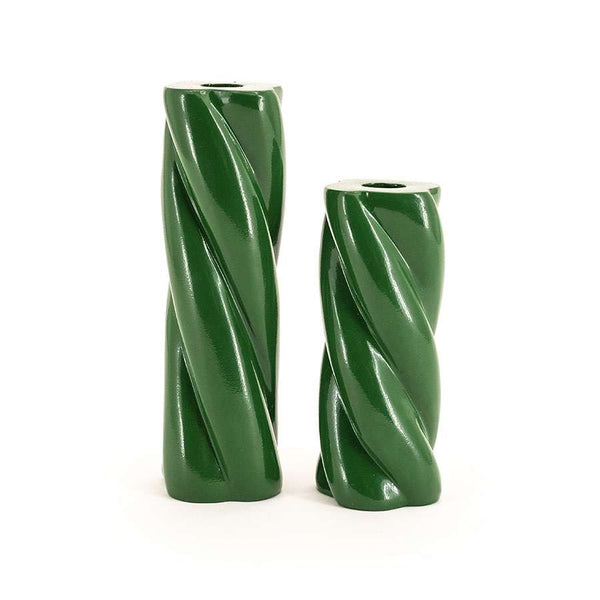 By-Boo Chuppa Ceramic Candle Holders in Green, Purple or Blue - 21 cm